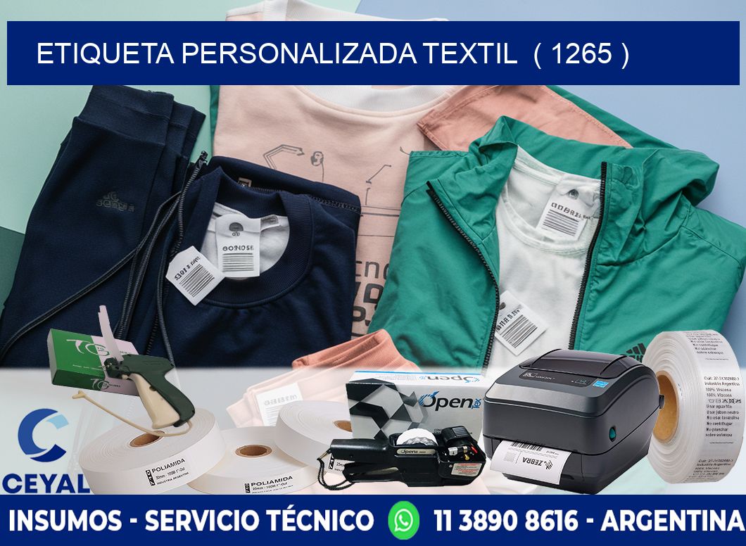 ETIQUETA PERSONALIZADA TEXTIL  ( 1265 )