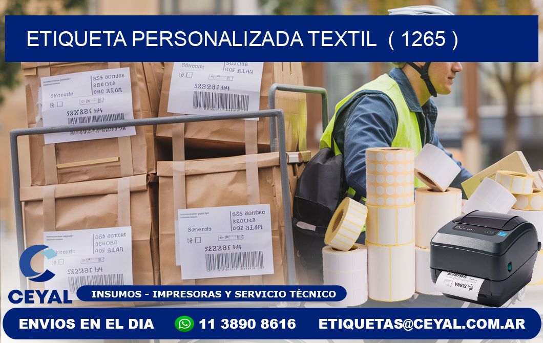 ETIQUETA PERSONALIZADA TEXTIL  ( 1265 )