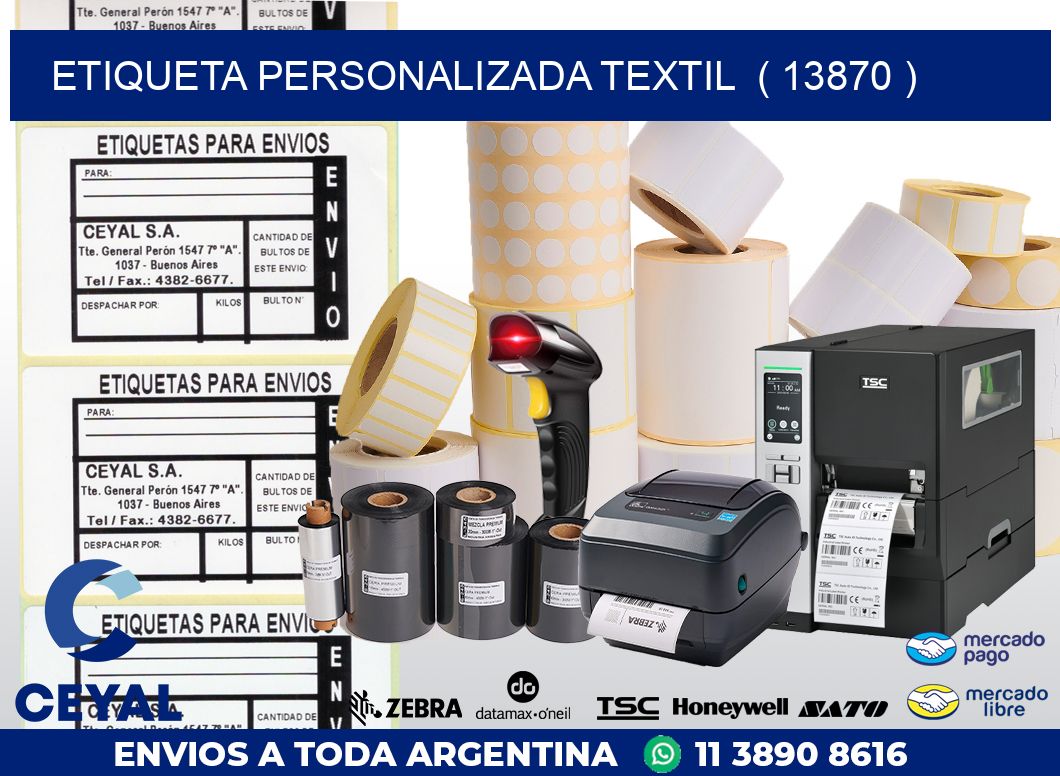 ETIQUETA PERSONALIZADA TEXTIL  ( 13870 )