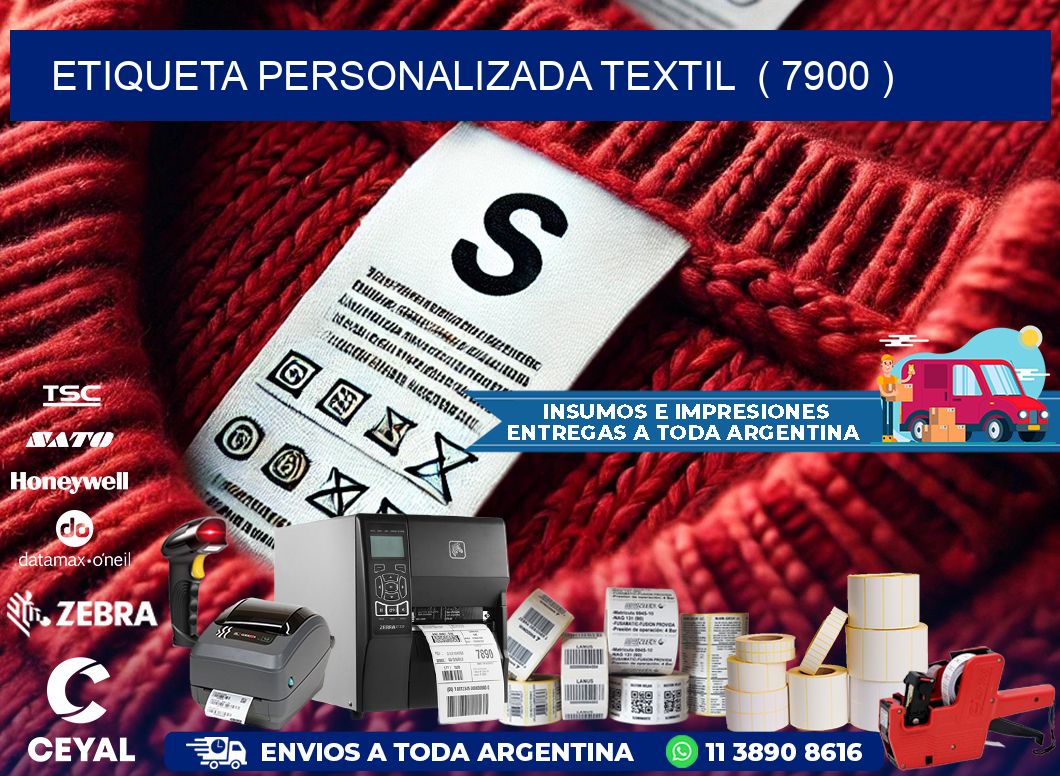 ETIQUETA PERSONALIZADA TEXTIL  ( 7900 )