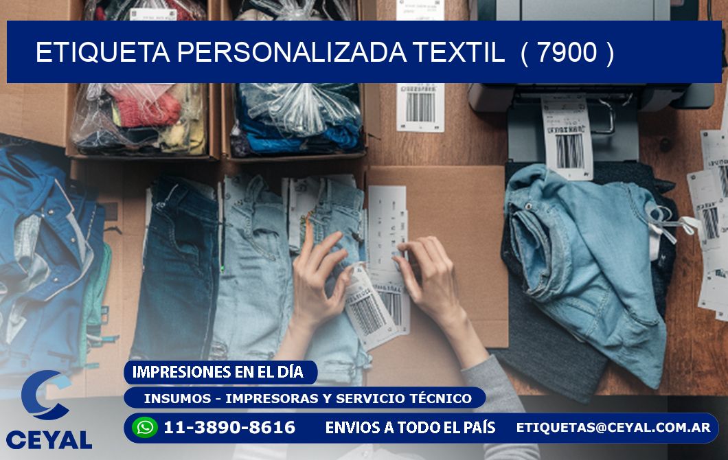 ETIQUETA PERSONALIZADA TEXTIL  ( 7900 )