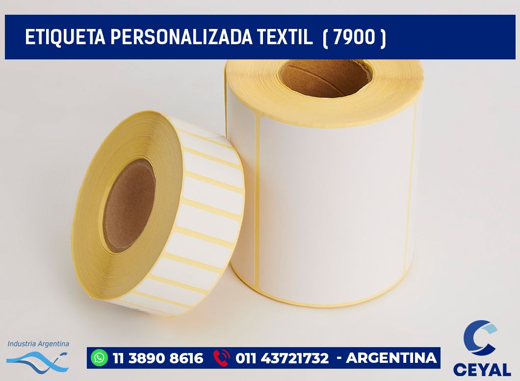 ETIQUETA PERSONALIZADA TEXTIL  ( 7900 )