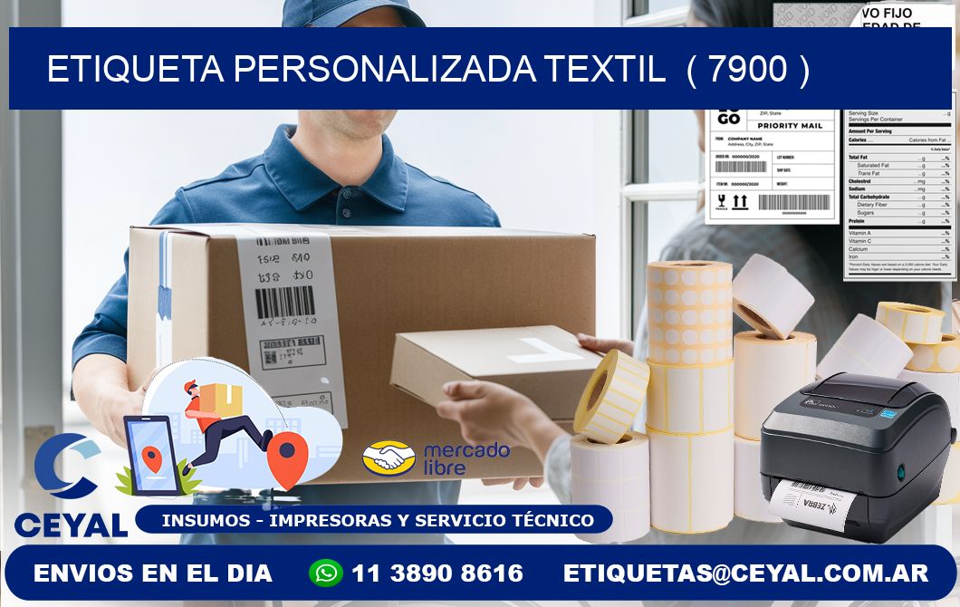 ETIQUETA PERSONALIZADA TEXTIL  ( 7900 )