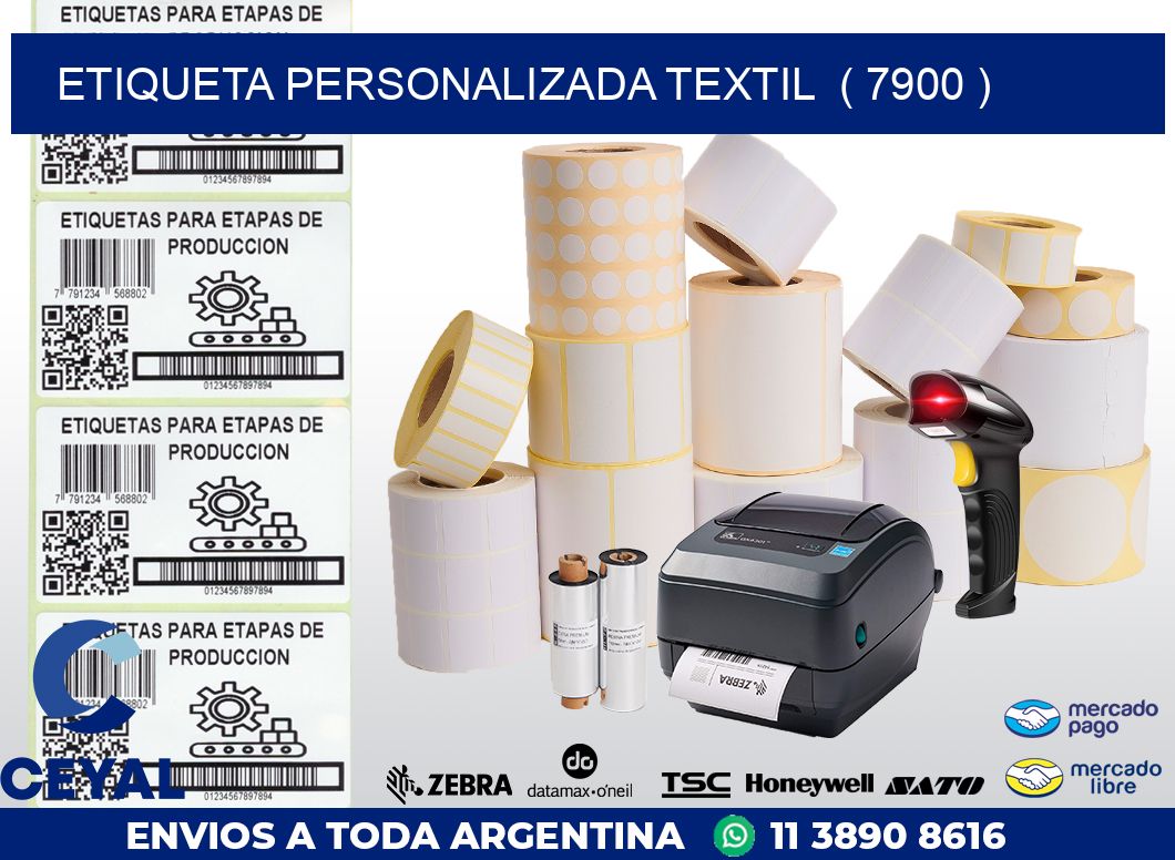 ETIQUETA PERSONALIZADA TEXTIL  ( 7900 )