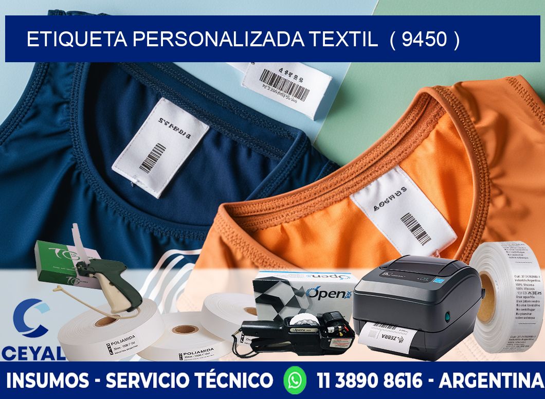 ETIQUETA PERSONALIZADA TEXTIL  ( 9450 )