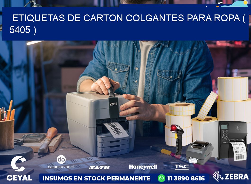 ETIQUETAS DE CARTON COLGANTES PARA ROPA ( 5405 )