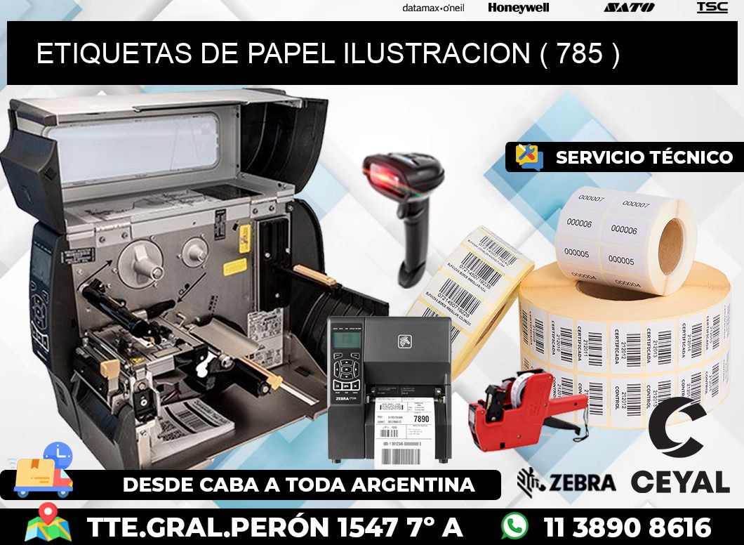 ETIQUETAS DE PAPEL ILUSTRACION ( 785 )