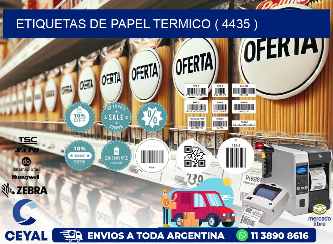 ETIQUETAS DE PAPEL TERMICO ( 4435 )