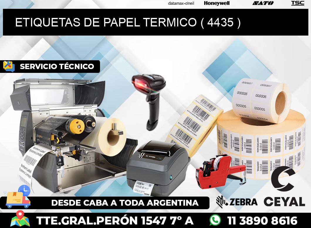 ETIQUETAS DE PAPEL TERMICO ( 4435 )