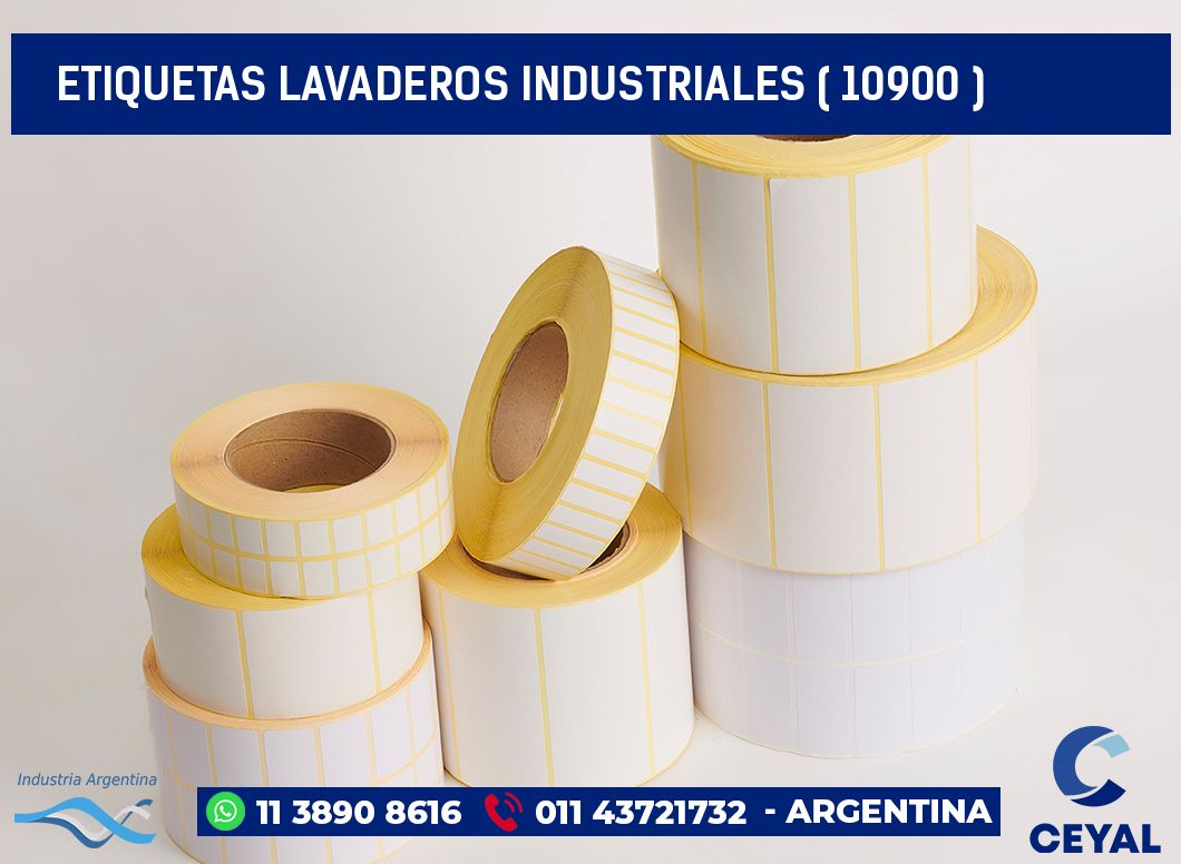 ETIQUETAS LAVADEROS INDUSTRIALES ( 10900 )