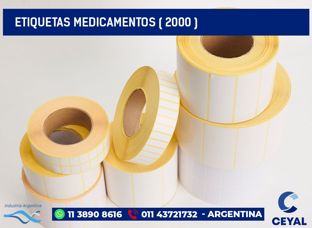 ETIQUETAS MEDICAMENTOS ( 2000 )