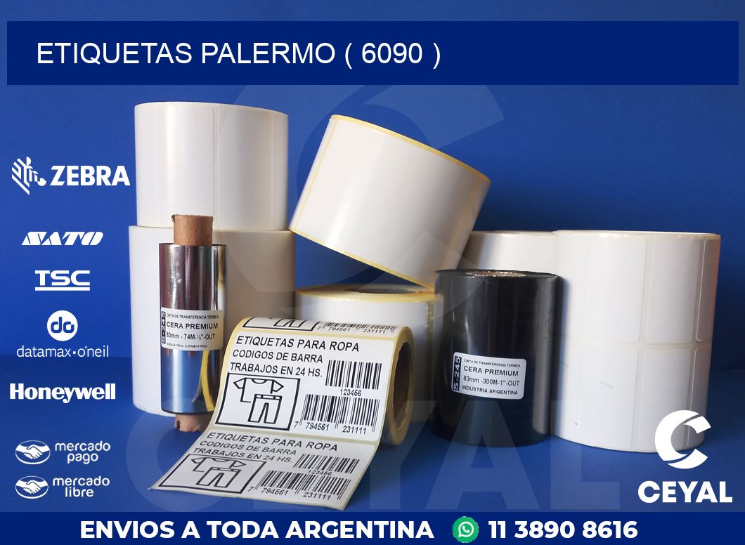 ETIQUETAS PALERMO ( 6090 )