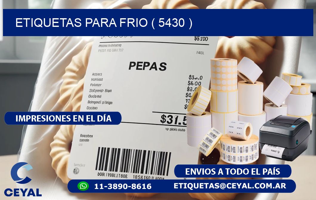 ETIQUETAS PARA FRIO ( 5430 )