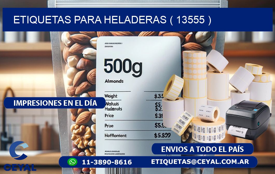 ETIQUETAS PARA HELADERAS ( 13555 )
