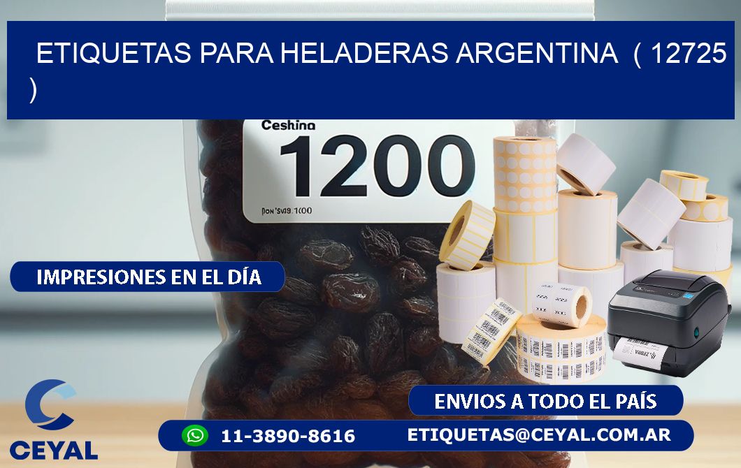 ETIQUETAS PARA HELADERAS ARGENTINA  ( 12725 )