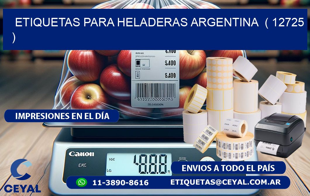 ETIQUETAS PARA HELADERAS ARGENTINA ( 12725 )