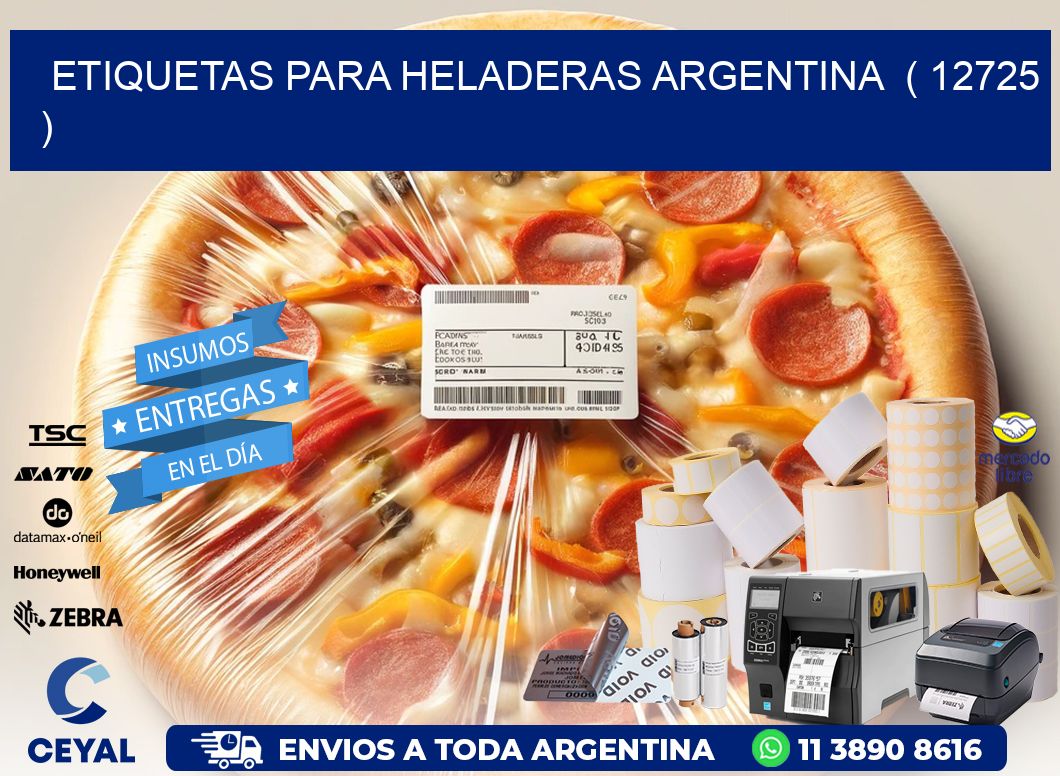 ETIQUETAS PARA HELADERAS ARGENTINA ( 12725 )