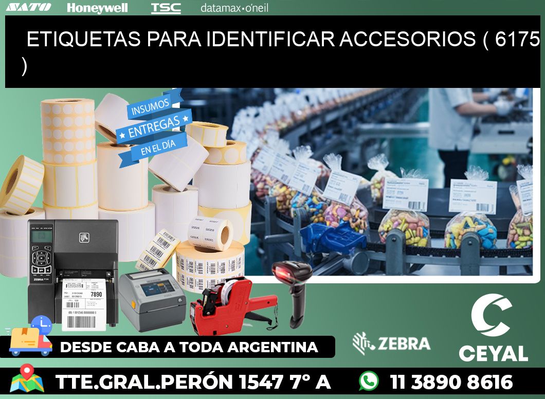 ETIQUETAS PARA IDENTIFICAR ACCESORIOS ( 6175 )