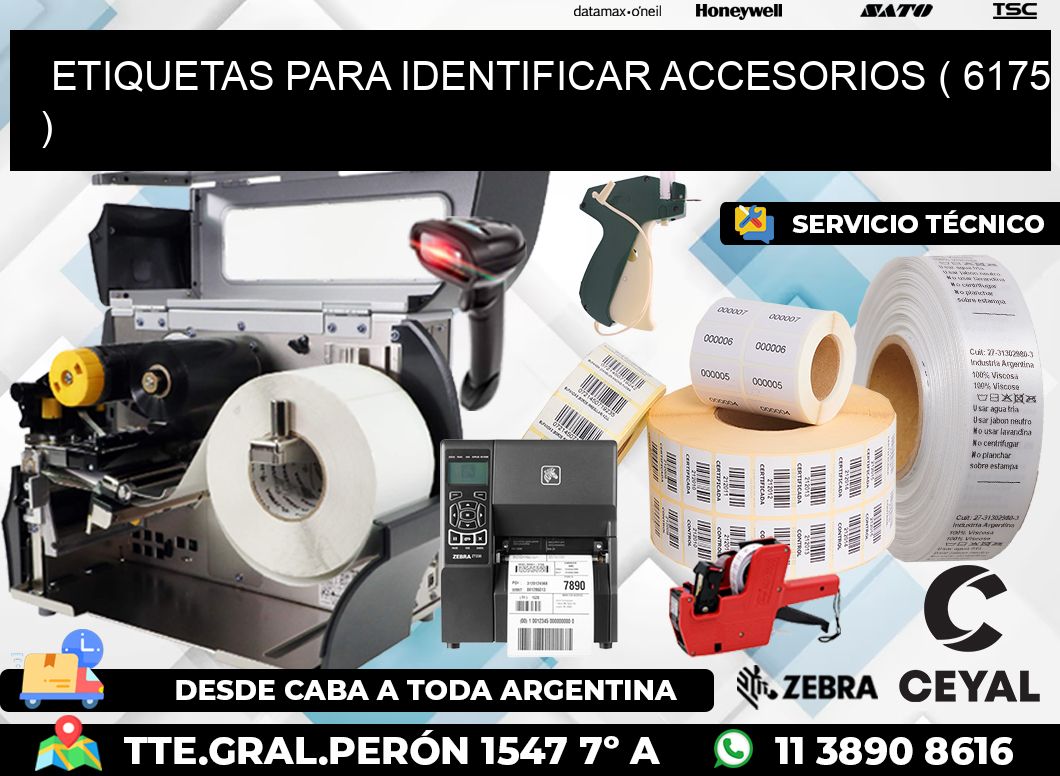 ETIQUETAS PARA IDENTIFICAR ACCESORIOS ( 6175 )