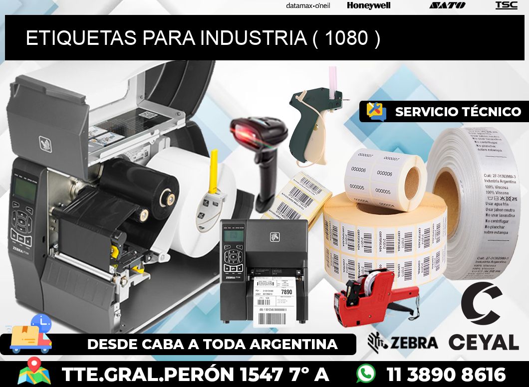 ETIQUETAS PARA INDUSTRIA ( 1080 )