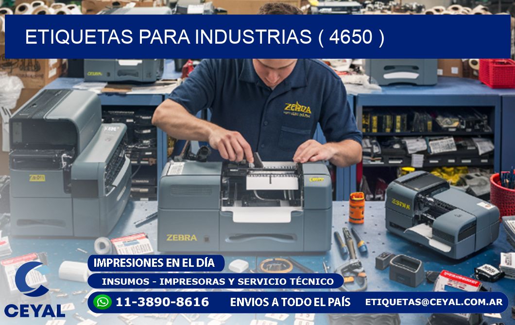 ETIQUETAS PARA INDUSTRIAS ( 4650 )