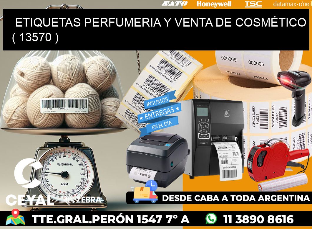 ETIQUETAS PERFUMERIA Y VENTA DE COSMÉTICO ( 13570 )