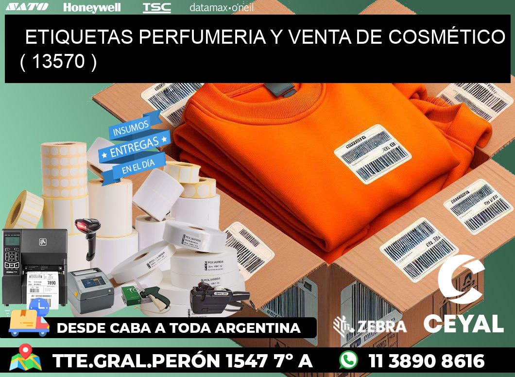 ETIQUETAS PERFUMERIA Y VENTA DE COSMÉTICO ( 13570 )