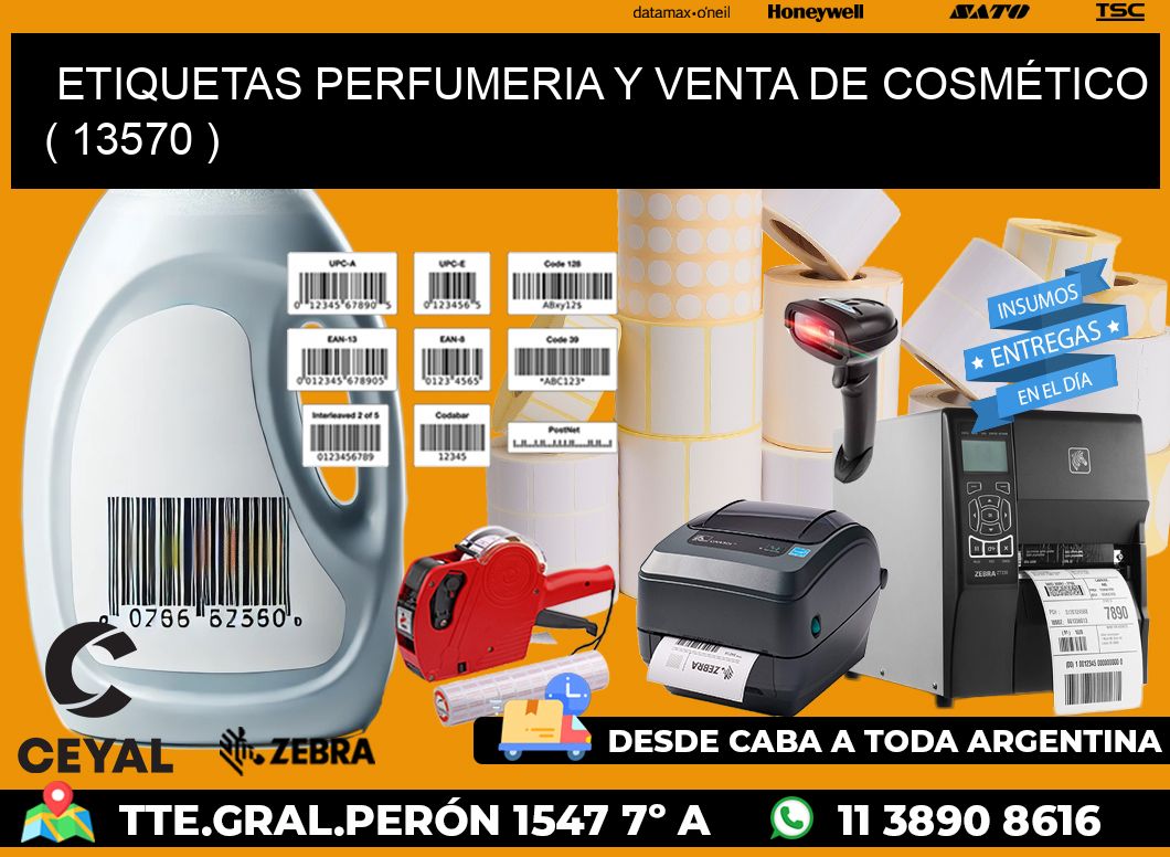 ETIQUETAS PERFUMERIA Y VENTA DE COSMÉTICO ( 13570 )