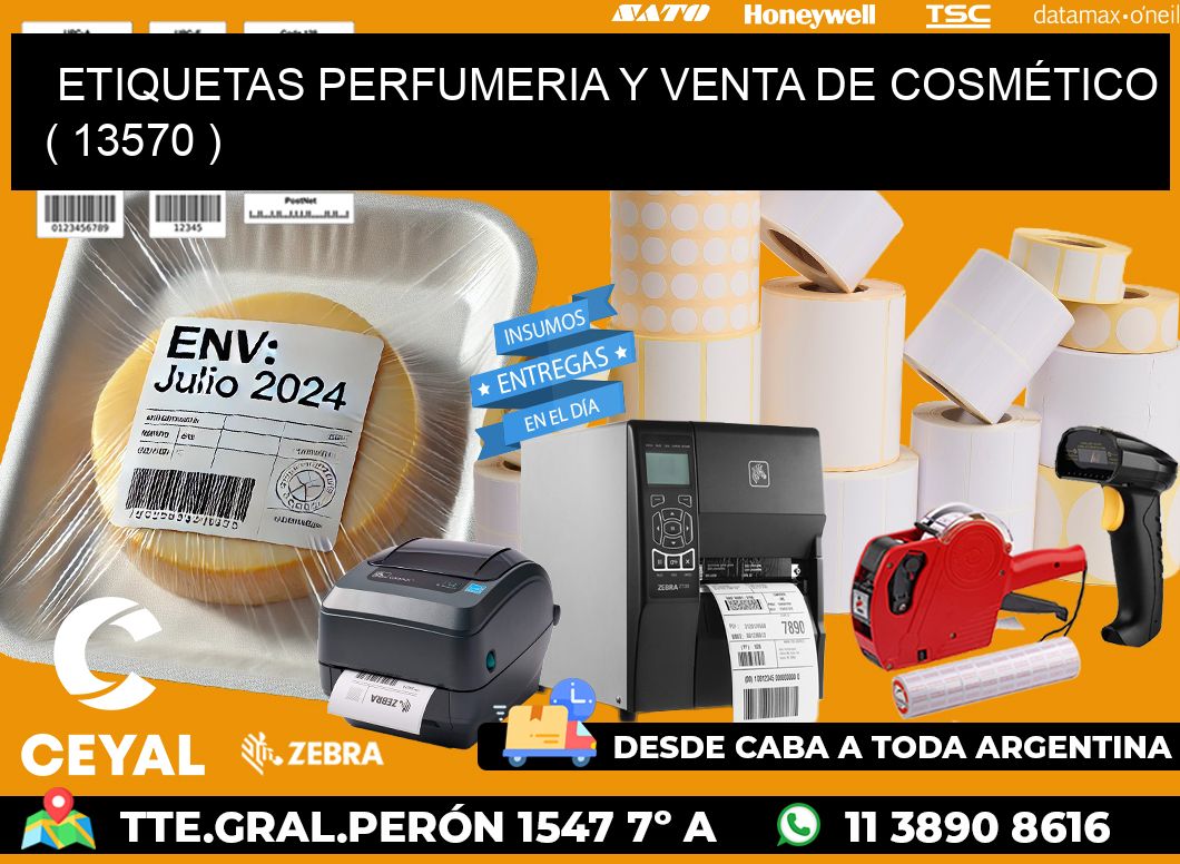 ETIQUETAS PERFUMERIA Y VENTA DE COSMÉTICO ( 13570 )