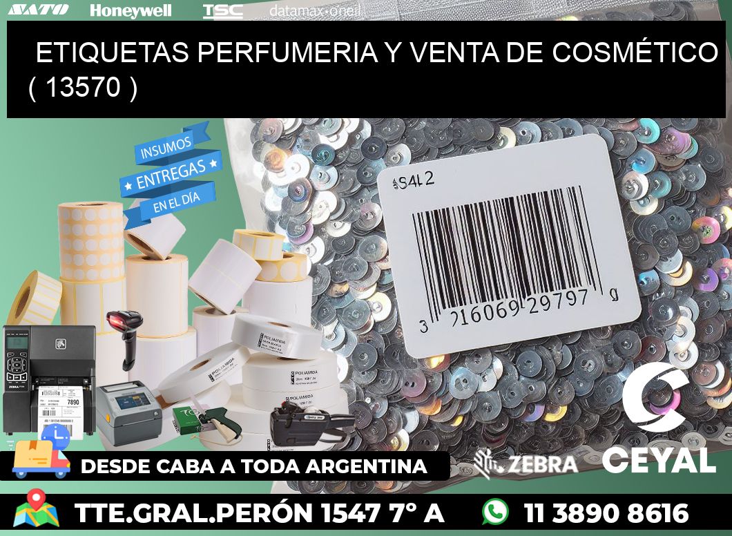 ETIQUETAS PERFUMERIA Y VENTA DE COSMÉTICO ( 13570 )