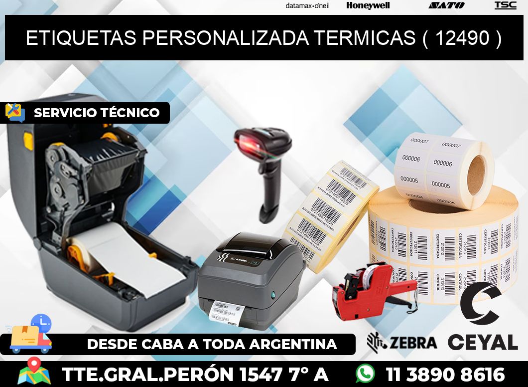 ETIQUETAS PERSONALIZADA TERMICAS ( 12490 )