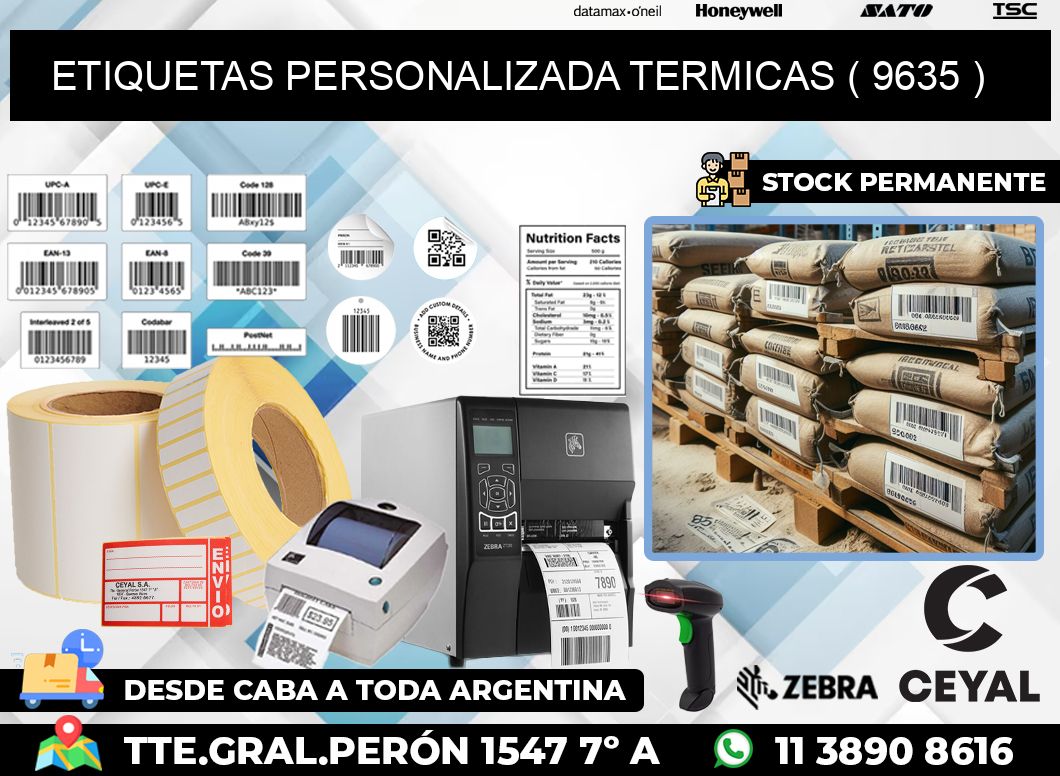 ETIQUETAS PERSONALIZADA TERMICAS ( 9635 )