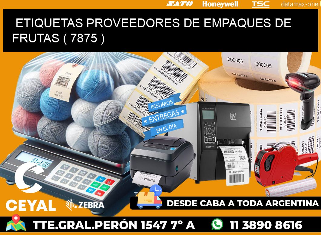 ETIQUETAS PROVEEDORES DE EMPAQUES DE FRUTAS ( 7875 )