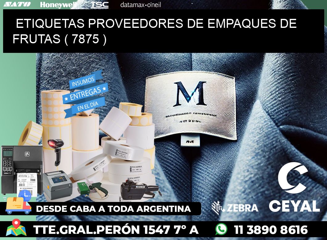 ETIQUETAS PROVEEDORES DE EMPAQUES DE FRUTAS ( 7875 )