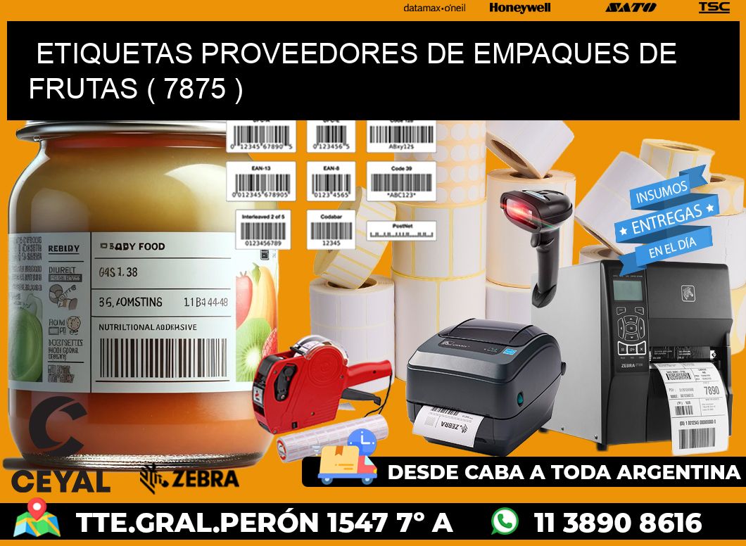 ETIQUETAS PROVEEDORES DE EMPAQUES DE FRUTAS ( 7875 )