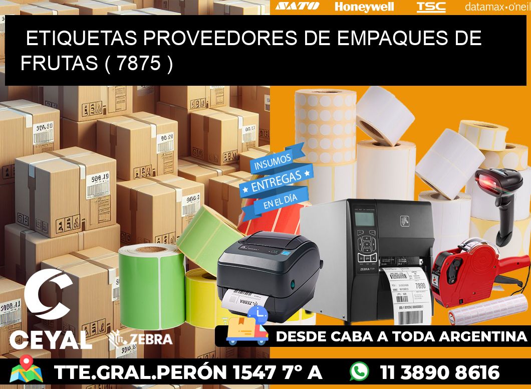 ETIQUETAS PROVEEDORES DE EMPAQUES DE FRUTAS ( 7875 )