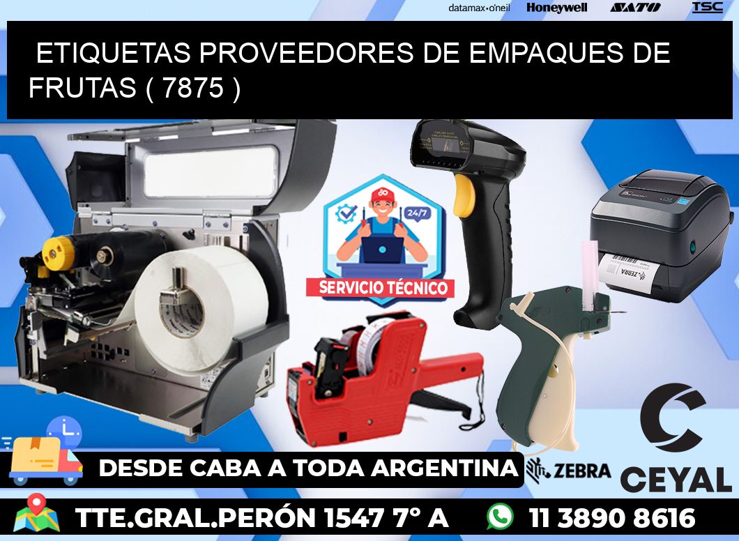 ETIQUETAS PROVEEDORES DE EMPAQUES DE FRUTAS ( 7875 )