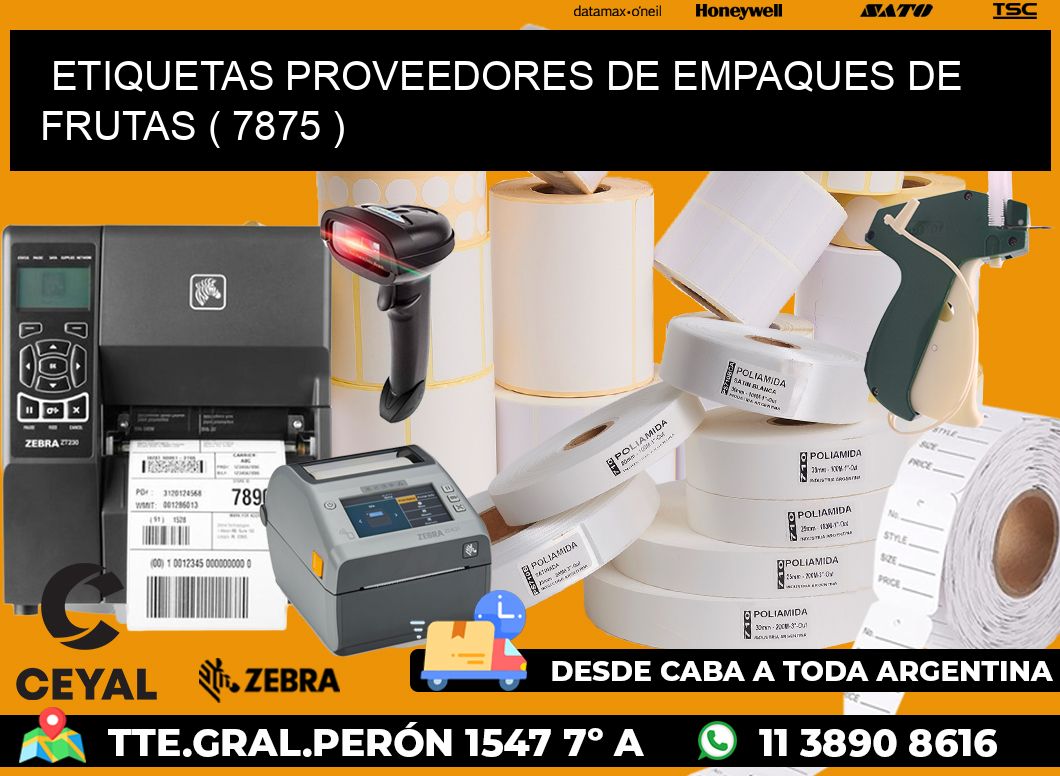 ETIQUETAS PROVEEDORES DE EMPAQUES DE FRUTAS ( 7875 )