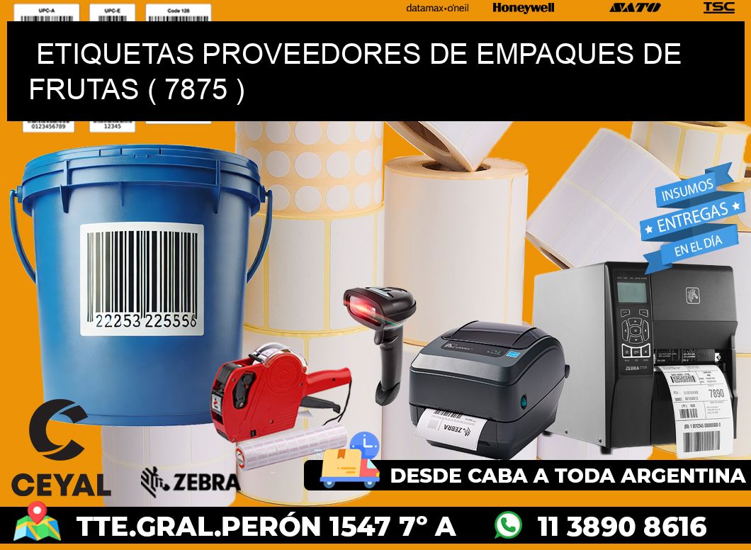 ETIQUETAS PROVEEDORES DE EMPAQUES DE FRUTAS ( 7875 )