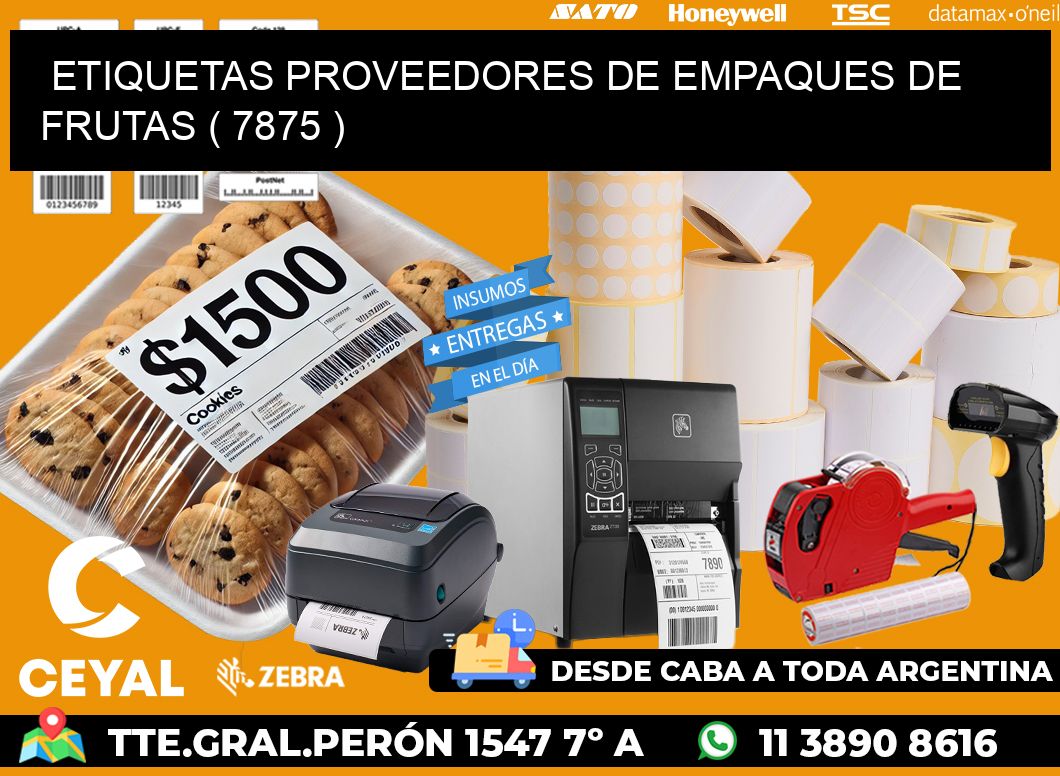 ETIQUETAS PROVEEDORES DE EMPAQUES DE FRUTAS ( 7875 )