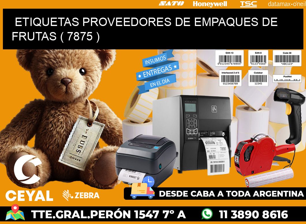 ETIQUETAS PROVEEDORES DE EMPAQUES DE FRUTAS ( 7875 )