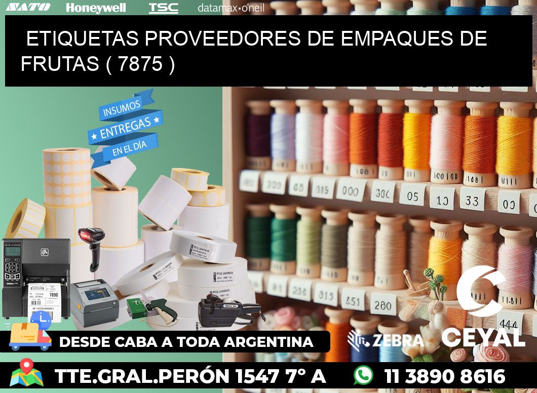 ETIQUETAS PROVEEDORES DE EMPAQUES DE FRUTAS ( 7875 )