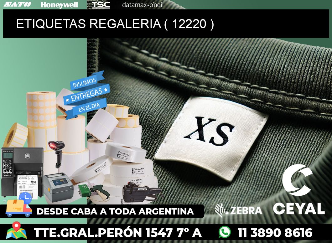 ETIQUETAS REGALERIA ( 12220 )