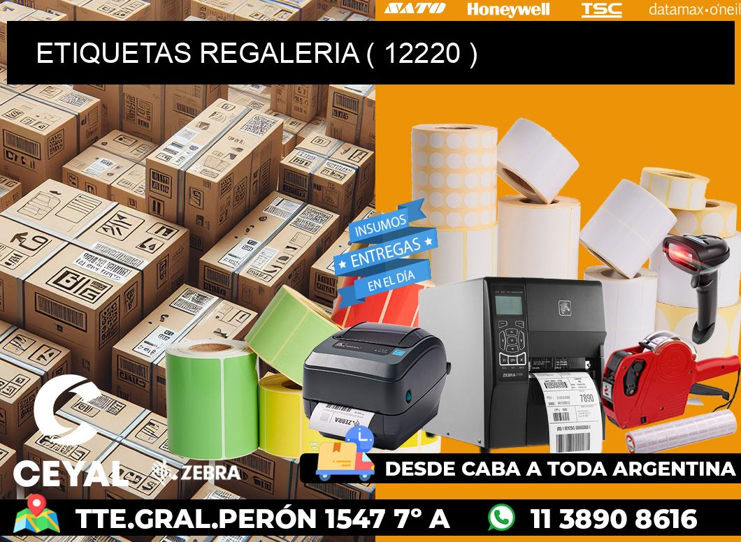 ETIQUETAS REGALERIA ( 12220 )