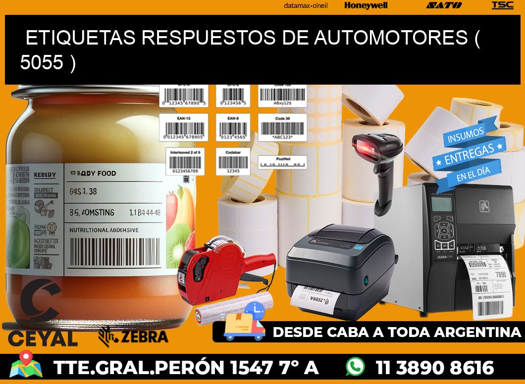 ETIQUETAS RESPUESTOS DE AUTOMOTORES ( 5055 )