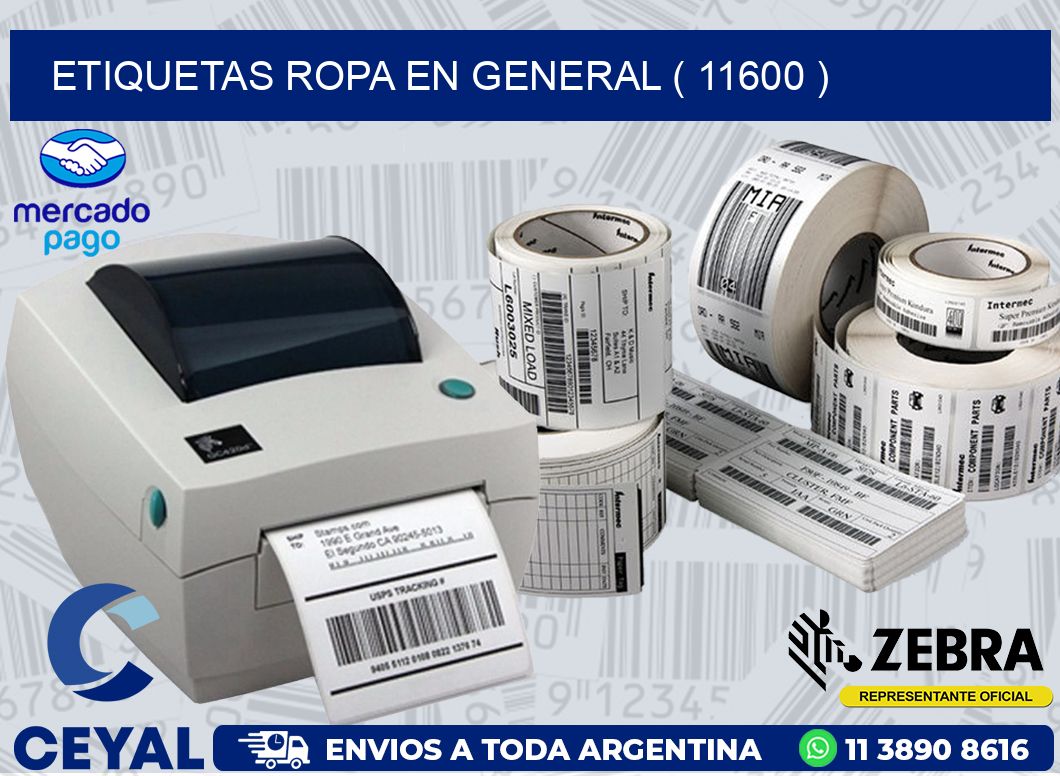 ETIQUETAS ROPA EN GENERAL ( 11600 )