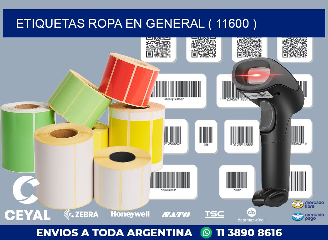 ETIQUETAS ROPA EN GENERAL ( 11600 )