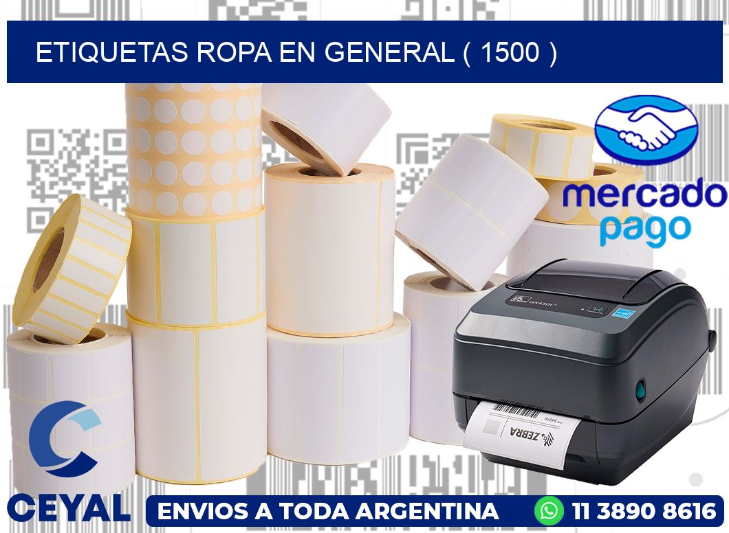 ETIQUETAS ROPA EN GENERAL ( 1500 )