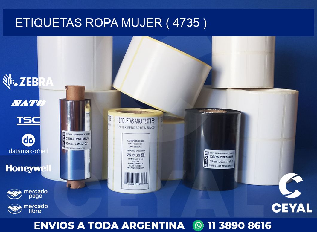 ETIQUETAS ROPA MUJER ( 4735 )