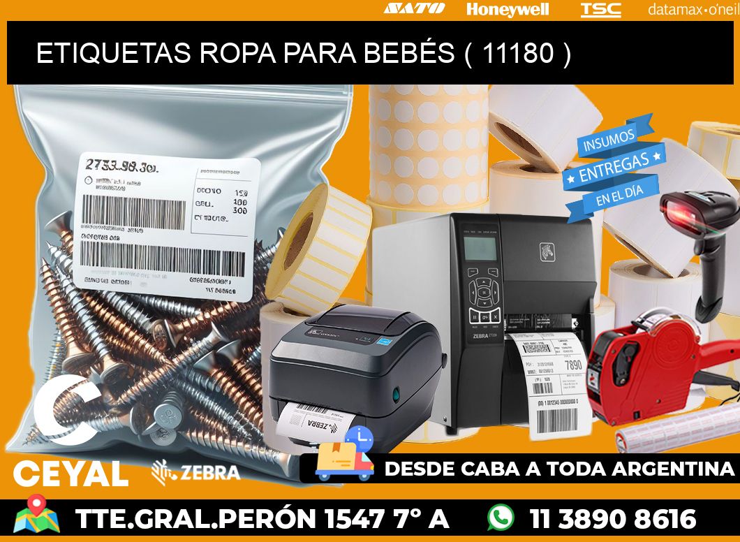 ETIQUETAS ROPA PARA BEBÉS ( 11180 )